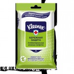 Салфетки влажные, Kleenex (Клинекс) №10 антибактериальные Бережная защита