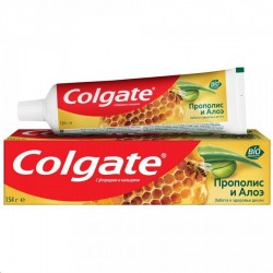 Зубная паста, Colgate (Колгейт) 154 г 100 мл прополис и алоэ с фторидом и кальцием забота о здоровье десен