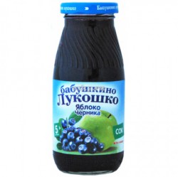 Сок Бабушкино лукошко яблоко черника осветленный с 5 мес 200 мл